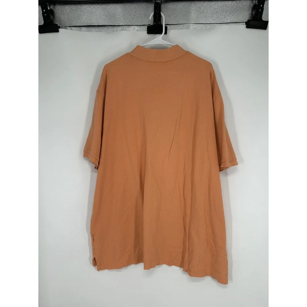 Polo Ralph Lauren Polo Shirt Mens 3XL Big 3XB Orange 100% Cotton Short Sleeve